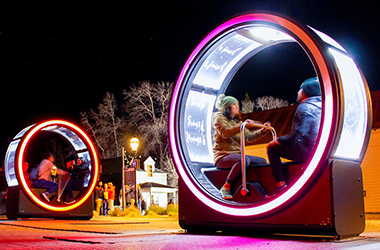 智能音樂(lè)情侶自行車
