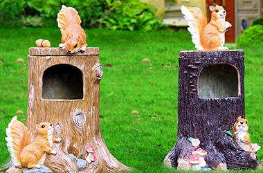 玻璃鋼樹(shù)樁垃圾桶