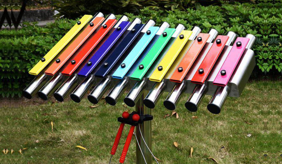 公園戶外打擊樂器展示圖