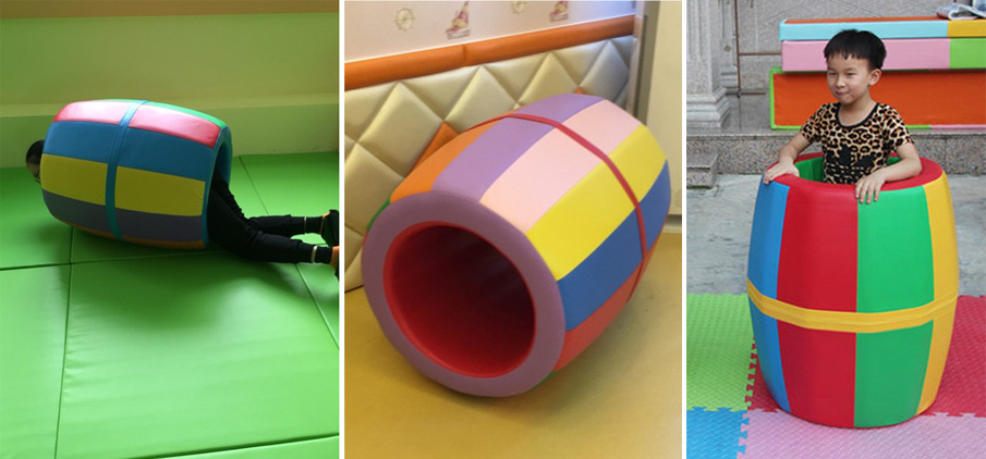 早教彩虹大滾筒感統(tǒng)訓練器材場景圖二