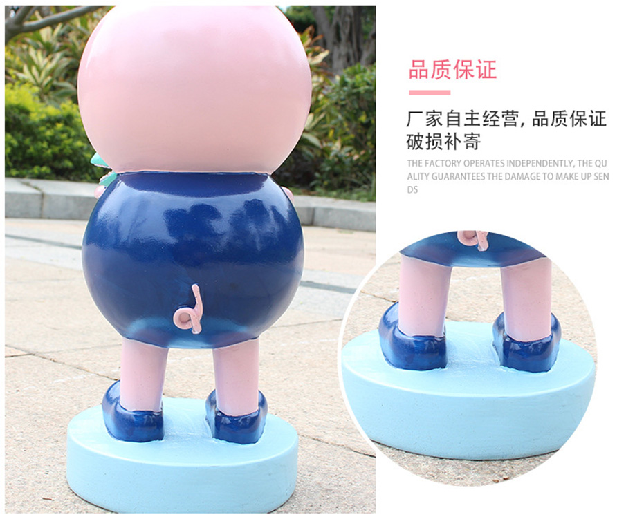 喬治佩奇卡通玻璃鋼雕塑品質(zhì)保證