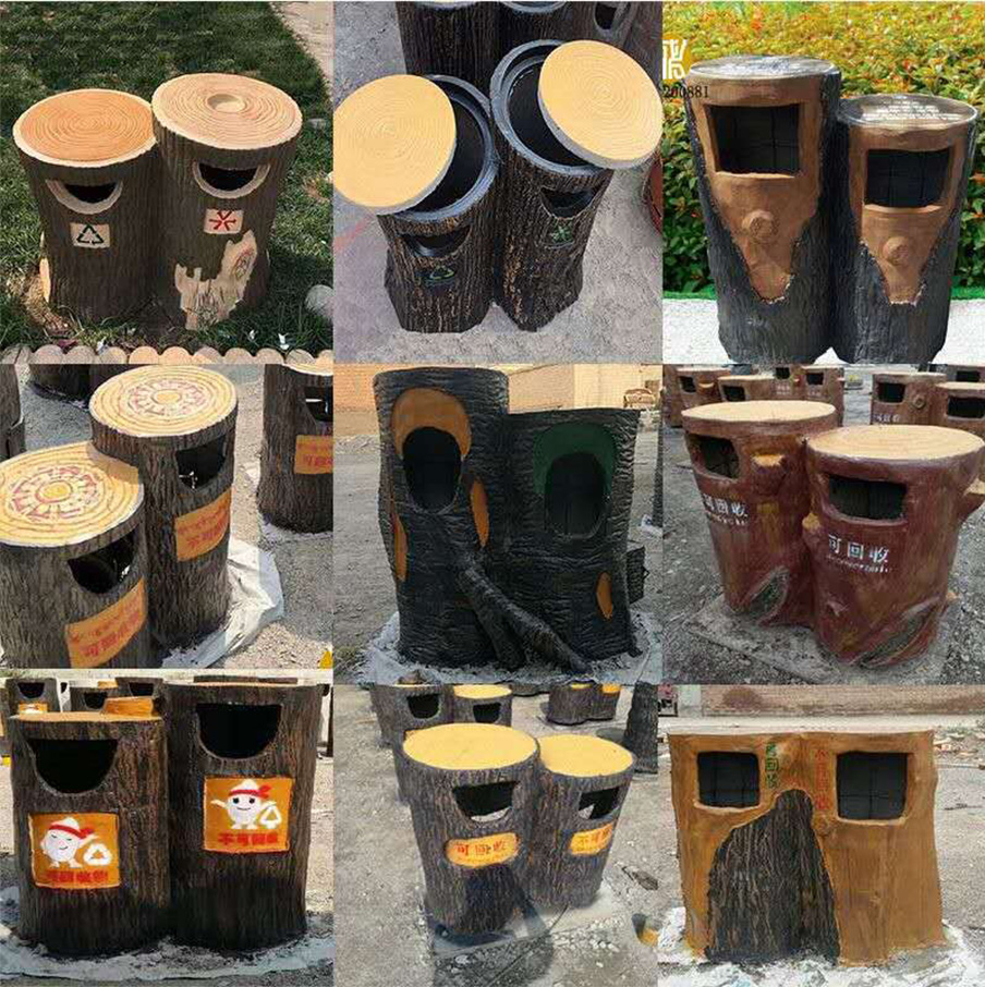 玻璃鋼樹樁垃圾桶多種型號(hào)