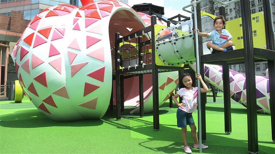 社區(qū)新型果蔬游樂設(shè)備實物圖