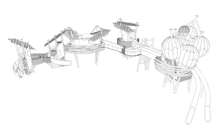 景區(qū)游樂(lè)項(xiàng)目設(shè)備手稿圖