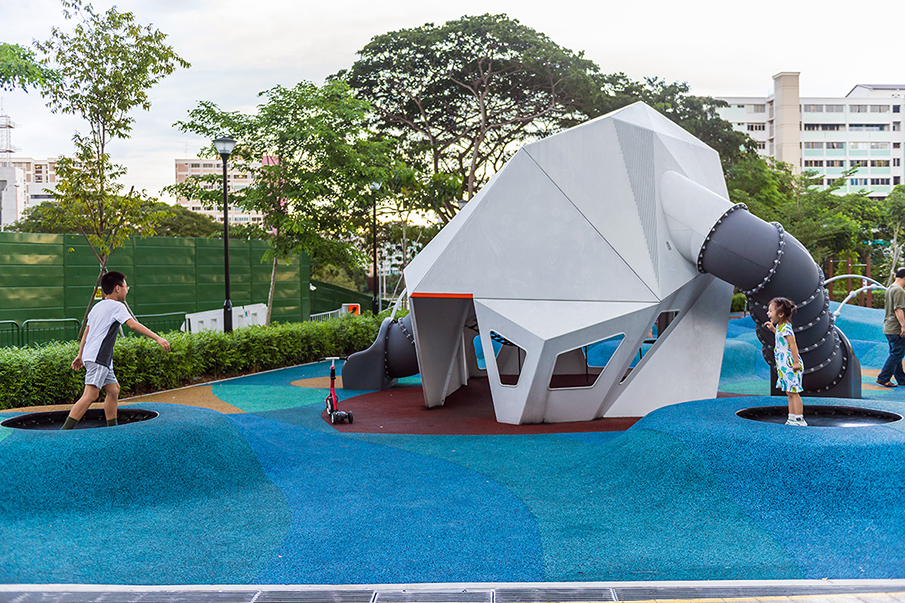 居住區(qū)兒童樂園設(shè)計(jì)組合滑梯