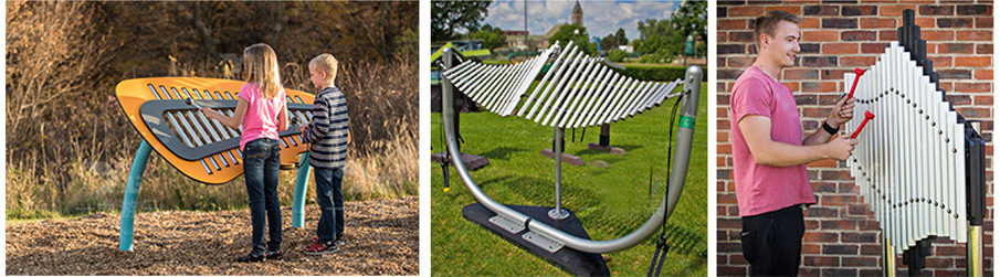 兒童室外教導管琴打擊樂器展示