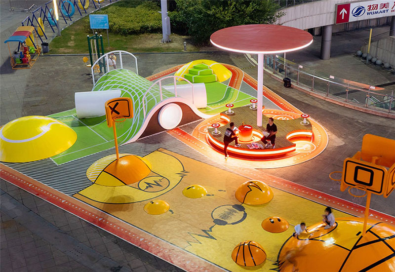 兒童游樂設備案例燈光效果