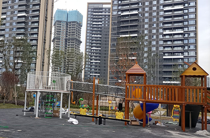 地產(chǎn)兒童區(qū)游樂設施局部圖
