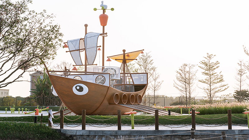 胡蘿卜主題親子游樂(lè)園帆船攀爬設(shè)備