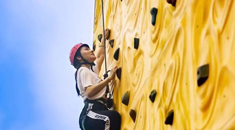 室外最新游樂(lè)設(shè)備-攀巖圖片