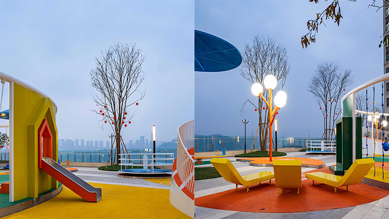幾何形狀元素兒童主題公園細節(jié)圖