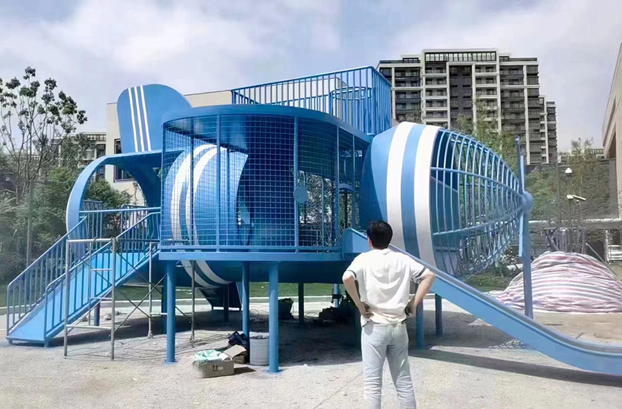 小區(qū)兒童公園游樂(lè)設(shè)備細(xì)節(jié)圖