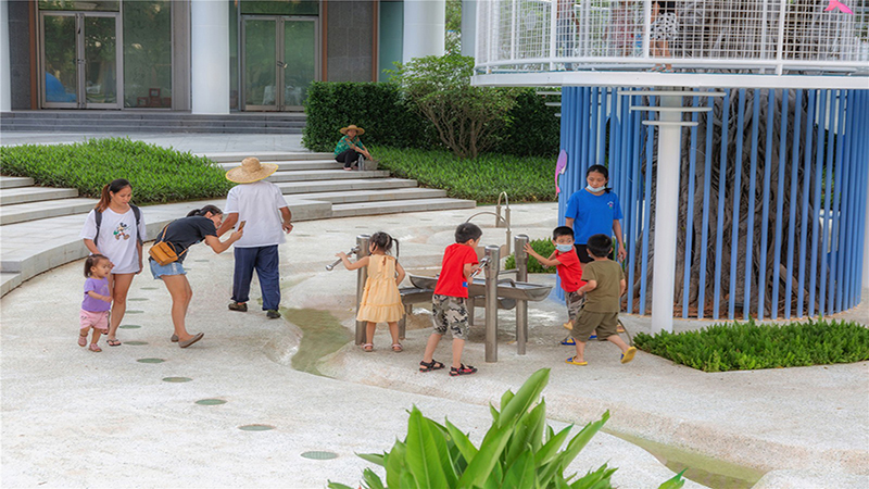 社區(qū)休閑空間游樂場所水景互動裝置