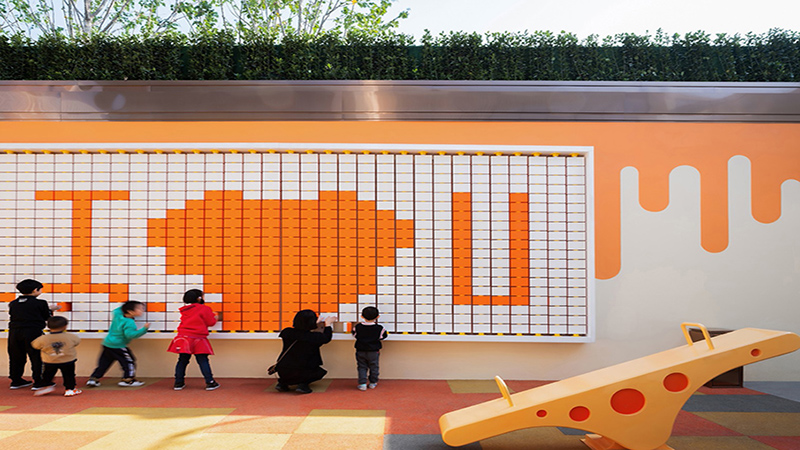 廚師鹿卡通兒童主題樂(lè)園翻版墻