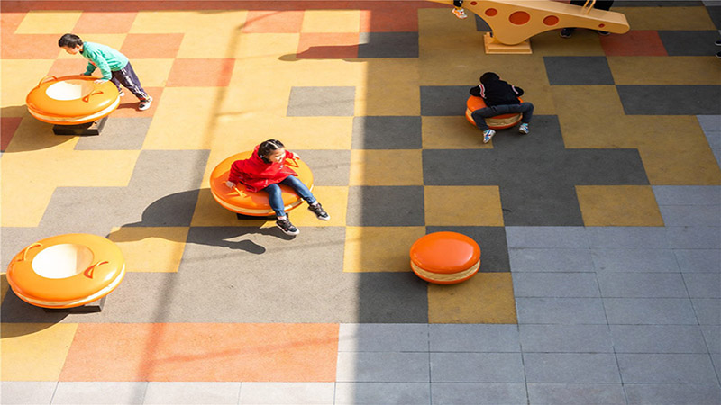 廚師鹿卡通兒童主題樂(lè)園搖搖樂(lè)