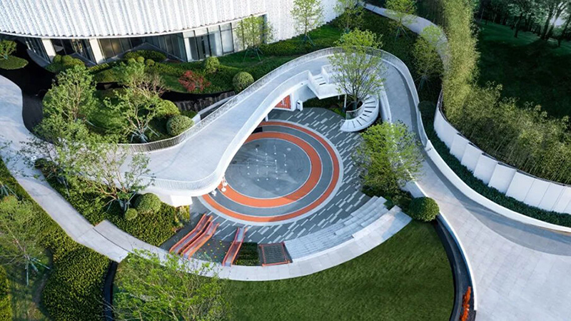 商場復(fù)合型下沉兒童樂園俯視圖