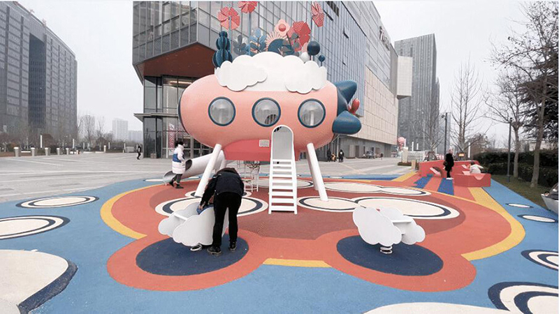 飛機模型商場兒童游樂設(shè)備整體圖