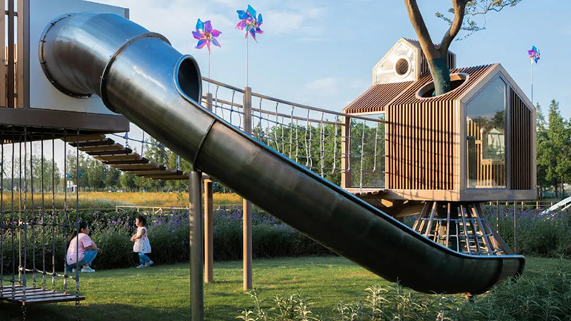 木質(zhì)組合滑梯設(shè)計(jì)方案的滑梯部分