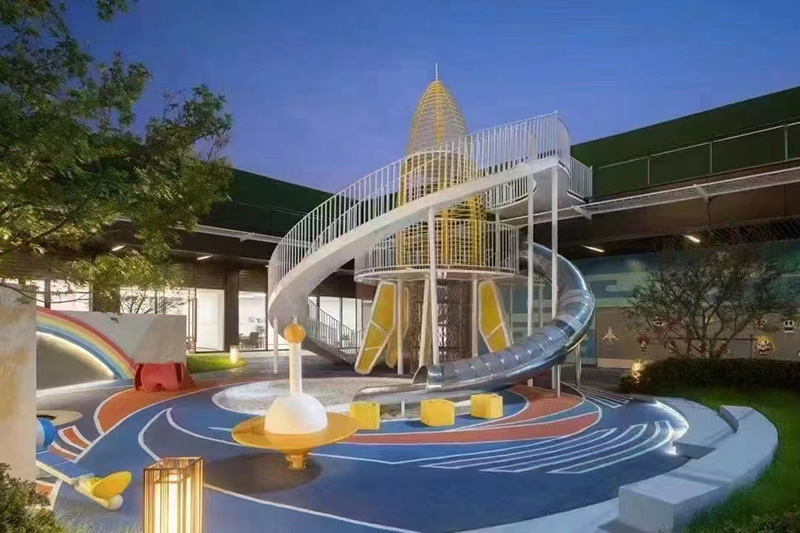 兒童公園不銹鋼滑梯