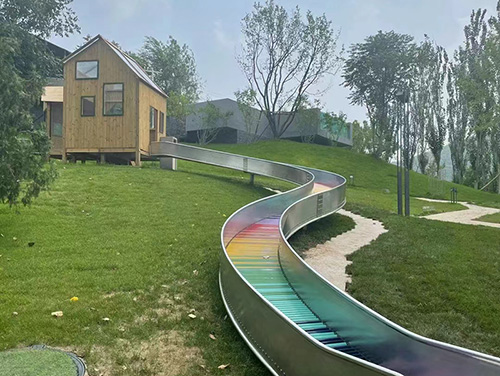 山坡不銹鋼平板滑梯