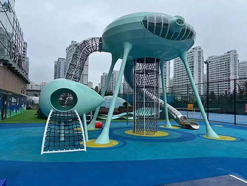 室外游樂場不銹鋼大型滑梯