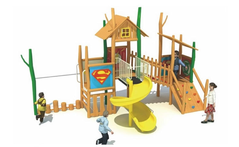 兒童木質(zhì)滑梯