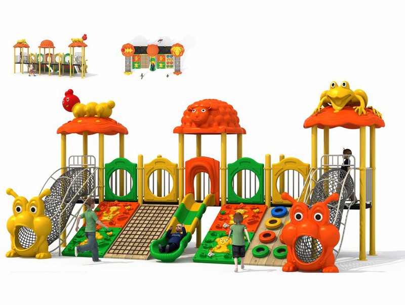 小區(qū)塑料組合滑梯