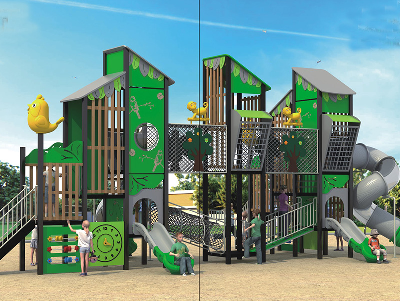 游樂場塑料滑梯