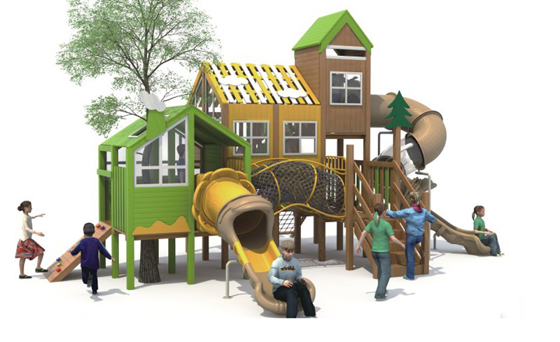 公園塑料滑梯定制