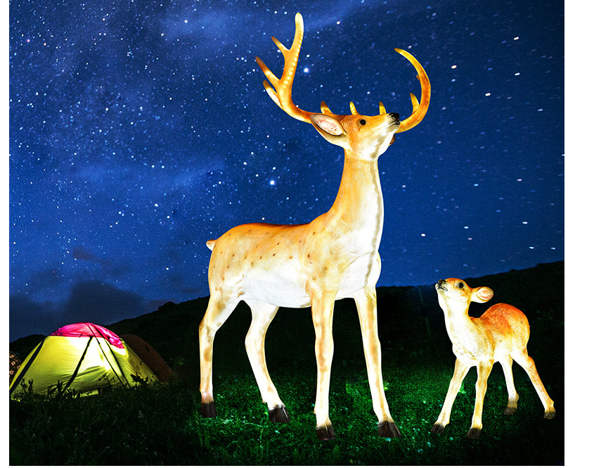 公園景觀LED梅花鹿造型燈