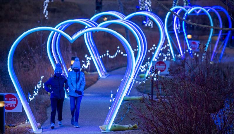 景觀led時(shí)光隧道拱門