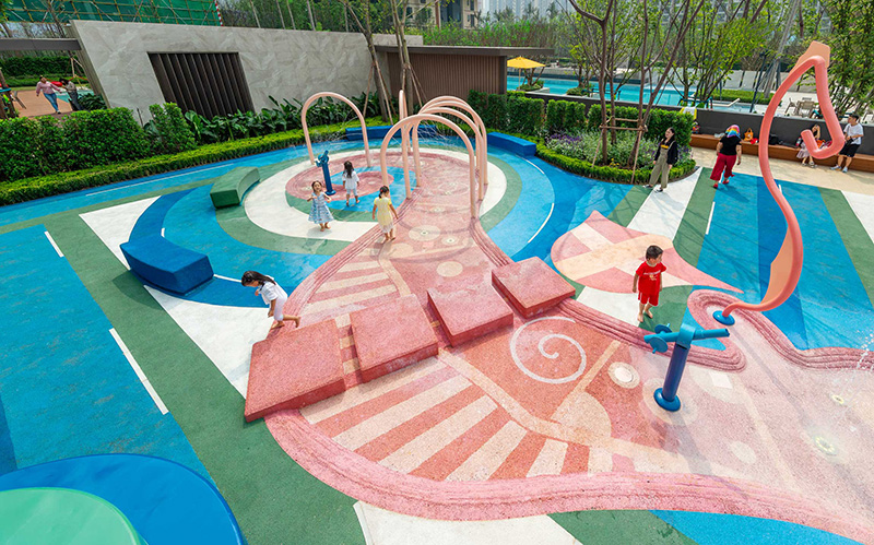 小區(qū)公園戲水設備