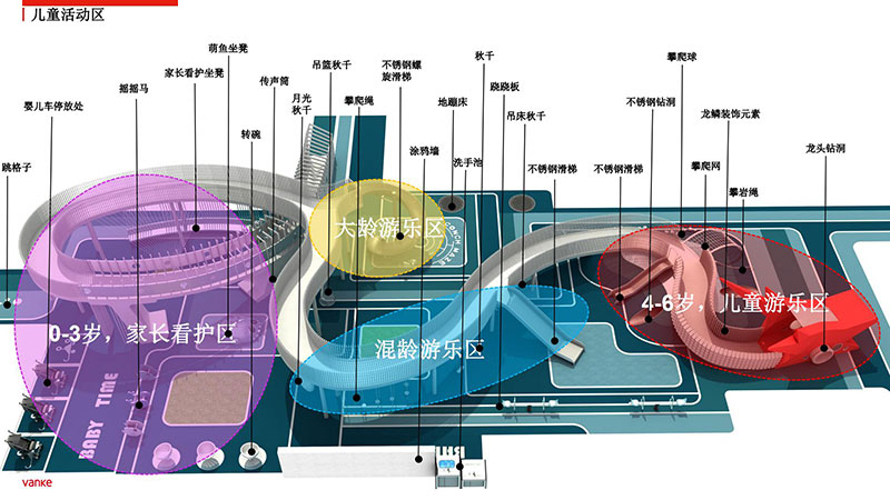 兒童戶外游樂場規(guī)劃效果圖