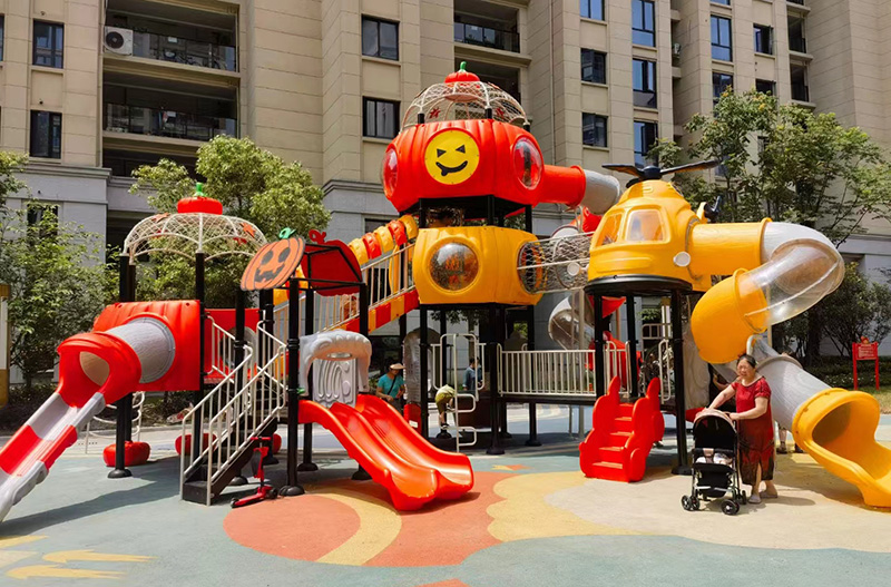 幼兒園塑料攀爬滑梯