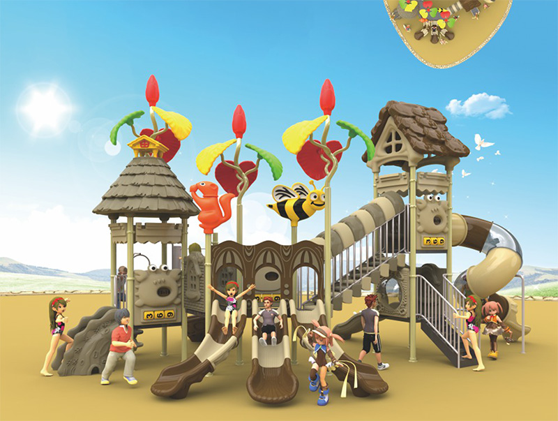 幼兒園塑料兒童滑梯