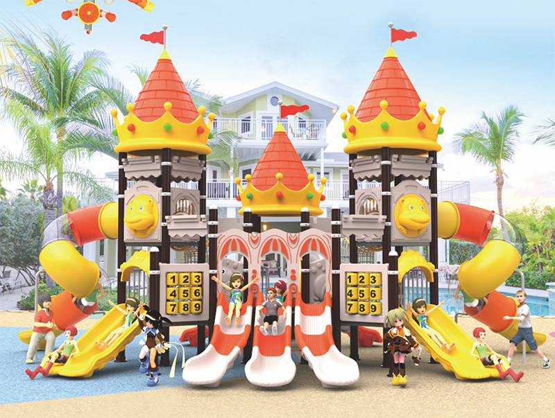 幼兒園塑料組合滑梯