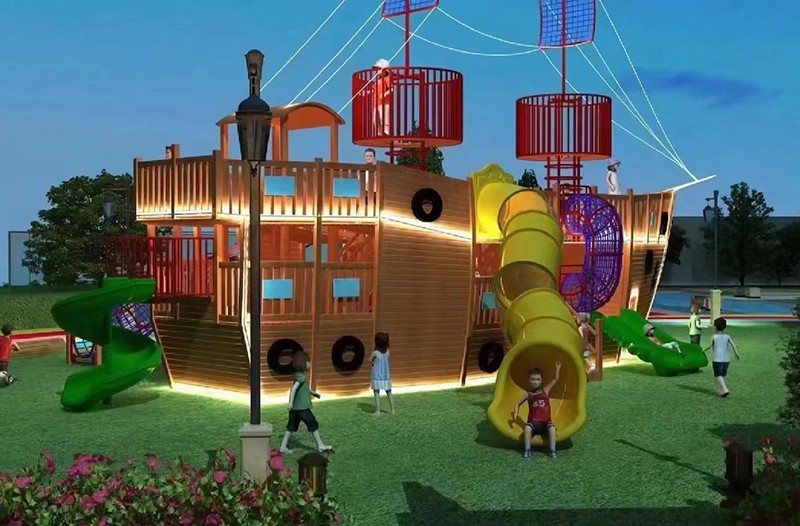 木質(zhì)海盜船游樂設(shè)備