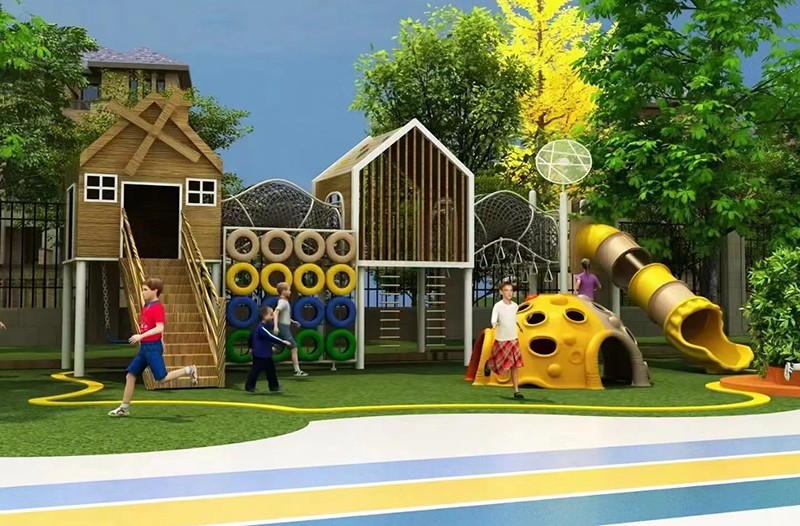 幼兒園攀爬組合滑梯