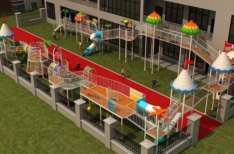 幼兒園攀爬廊架游樂(lè)設(shè)備