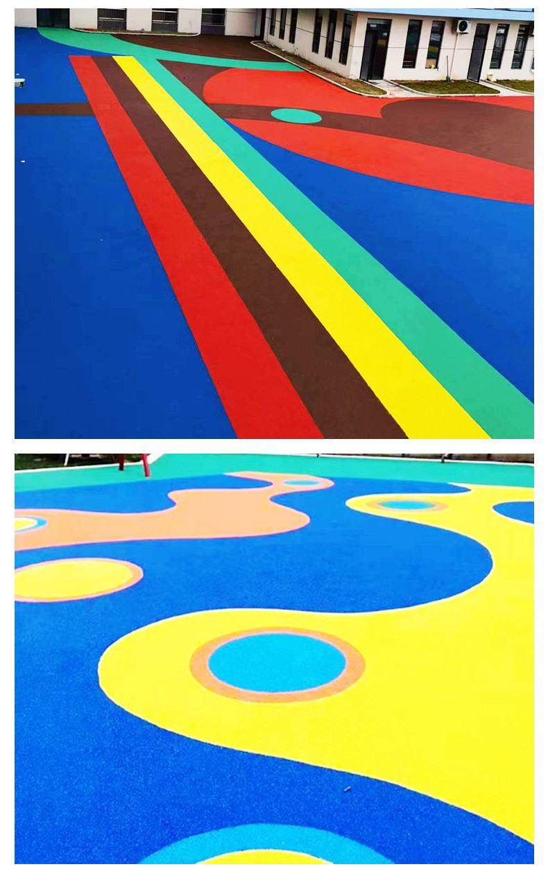 預制型彩虹塑膠跑道實例效果