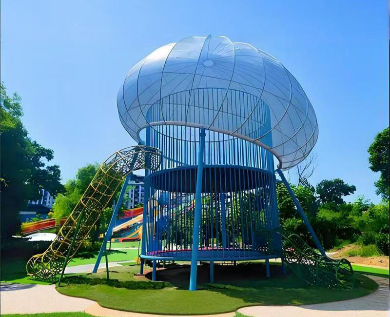 網(wǎng)紅水母蹦床整體效果