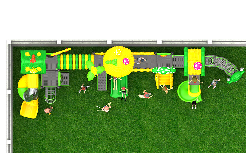 幼兒園戶(hù)外塑料滑梯