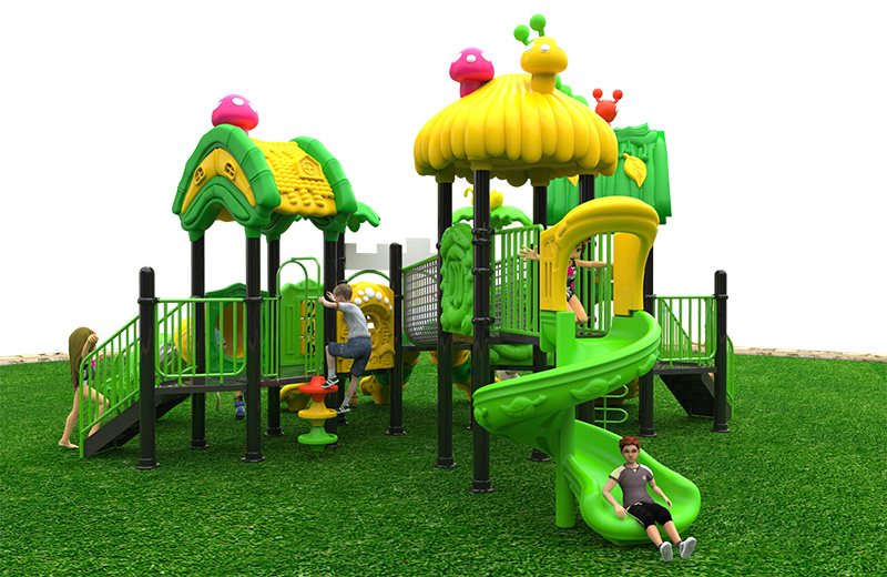 幼兒園戶(hù)外塑料滑梯系列二側(cè)面圖