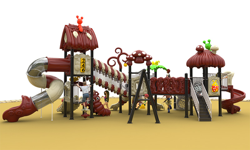 游樂場(chǎng)大型塑料滑梯系列二