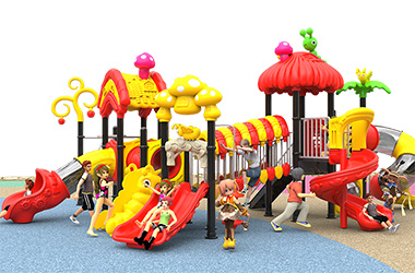 游樂場大型塑料滑梯