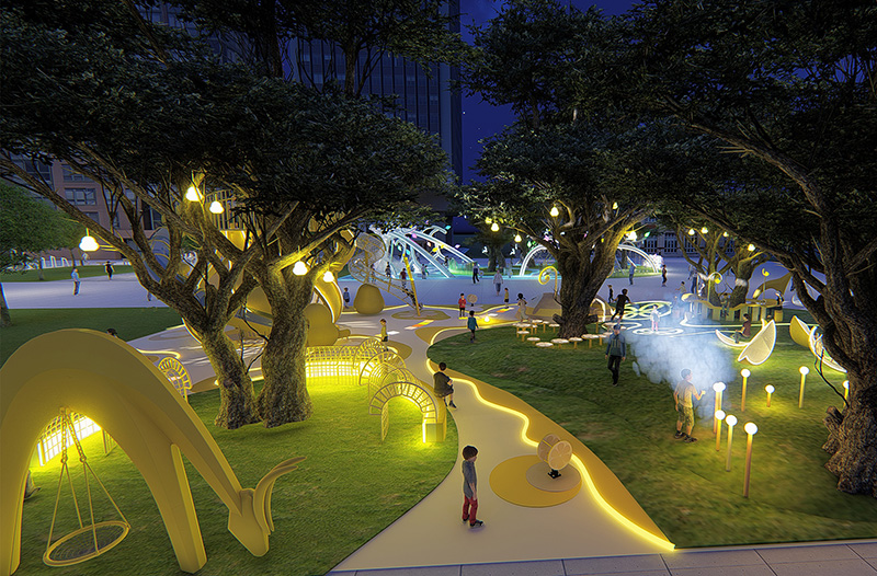 幼兒園戶外游樂設(shè)施設(shè)計效果圖