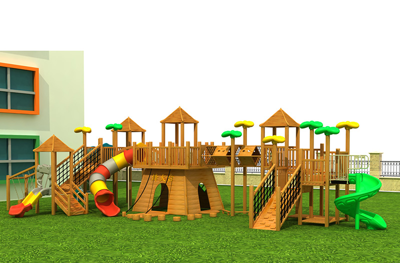 幼兒園木質游樂設施設計圖