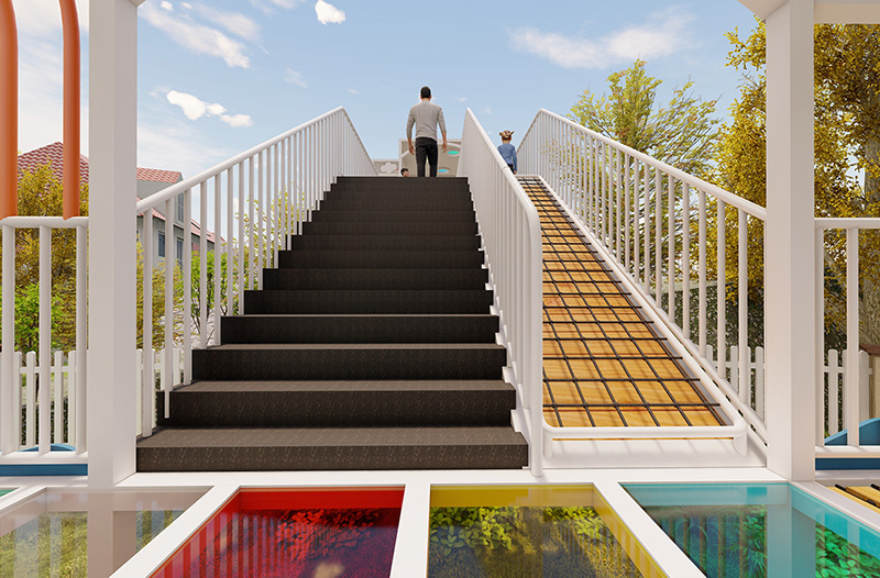 幼兒園廊架組合滑梯規(guī)劃