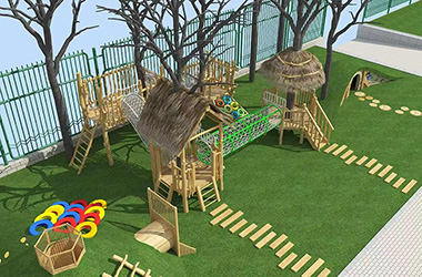幼兒園戶外木質游樂設備