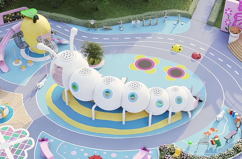 小區(qū)新型游樂器材效果圖